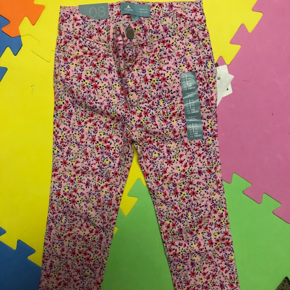 🌸💐🌺3T Girls Floral Jeans 💐🌺🌸🌹